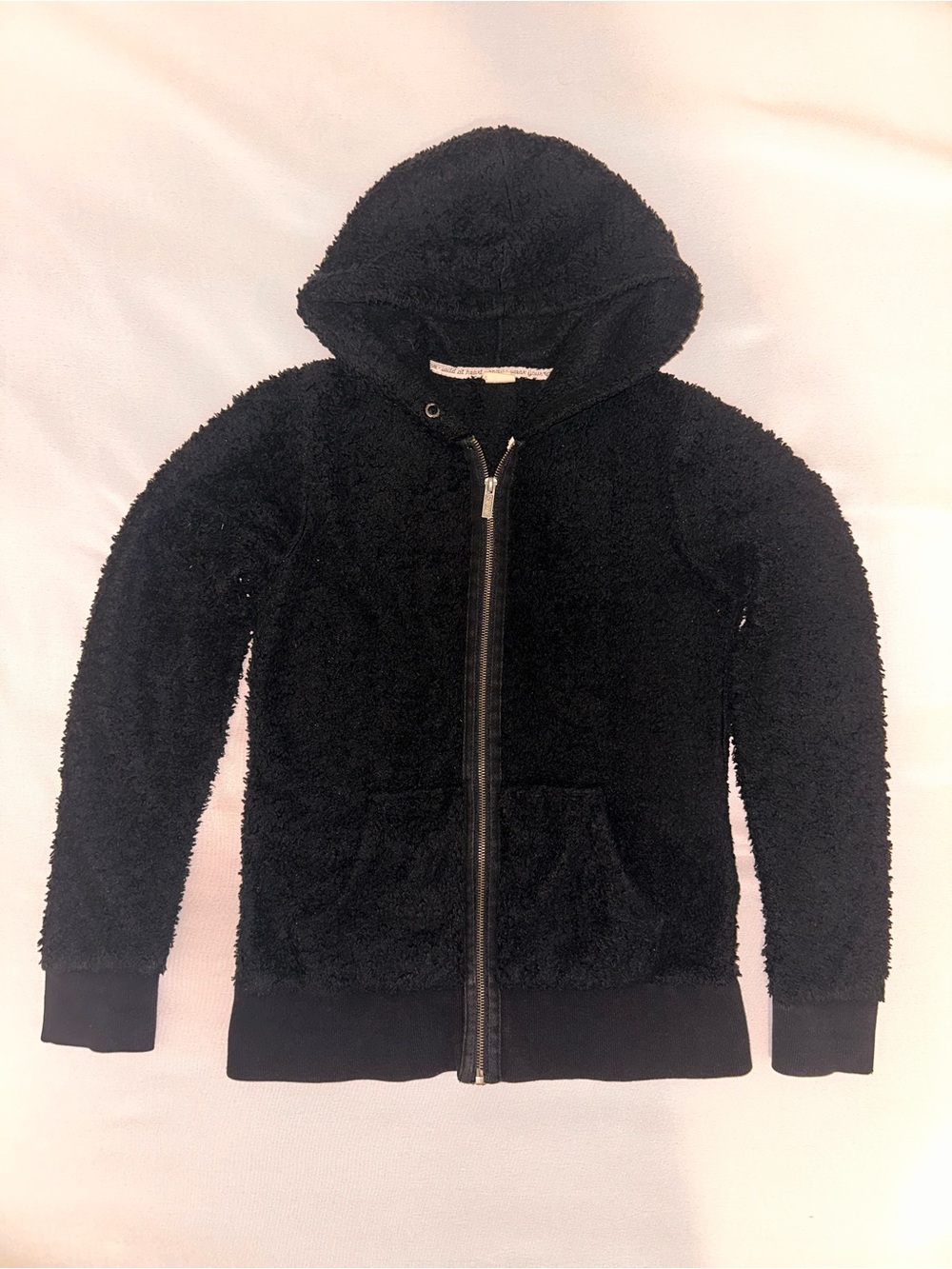Roxy Women’s Black Fuzzy Zip Hoodie